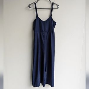 Yaya & Co. Navy Blue wide leg sleeveless jumpsuit